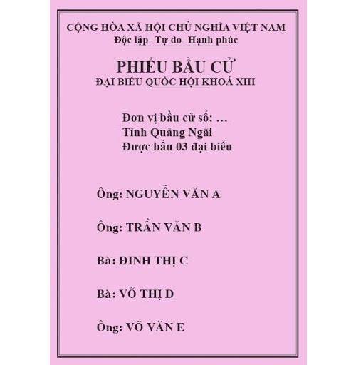 Phieu bau cu