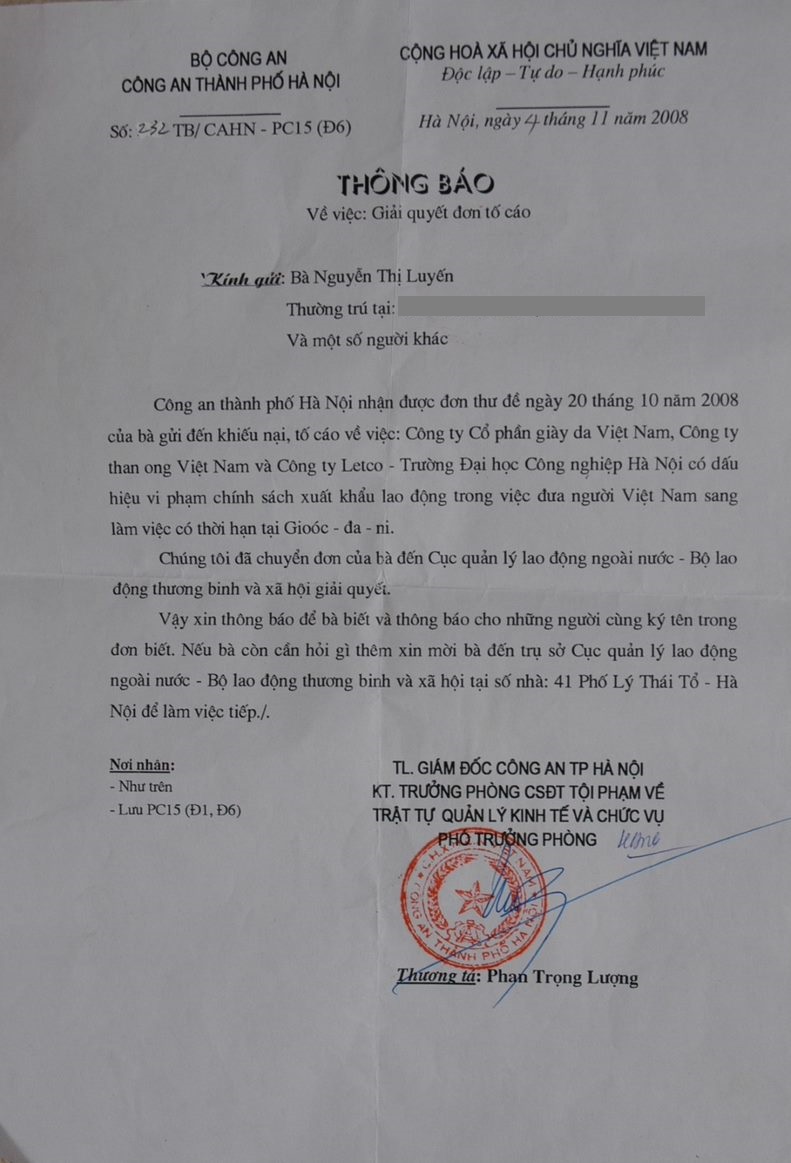 giay cong an HN NTL